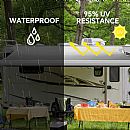 European-style Manual 460g Heavy-duty Waterproof RV Awning - 90D20C