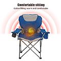 Winter Camping Heated Chair with Armrests - 60C25B