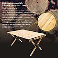 Wood and Bamboo Table - 60C10A