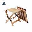 Folding Wood Outdoor Camping Chair - 60C10H