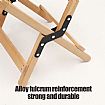 Folding Wood Outdoor Camping Chair - 60C10H
