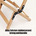 Folding Wood Outdoor Camping Chair - 60C10H