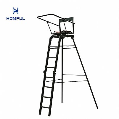 7단 사다리형 나무 플랫폼