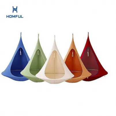 Homful 나무 매달려 캠핑 키즈 의자 텐트