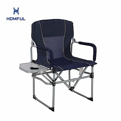 사이드 테이블이 있는 미니 팩 디렉터 의자