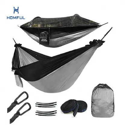 특수 설계된 튼튼한 벌레 그물 패브릭이있는 Homful Hammock