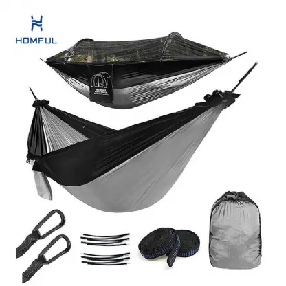 특수 설계된 튼튼한 벌레 그물 패브릭이있는 Homful Hammock