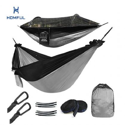 특수 설계된 튼튼한 벌레 그물 패브릭이있는 Homful Hammock