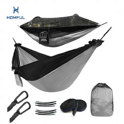 특수 설계된 튼튼한 벌레 그물 패브릭이있는 Homful Hammock
