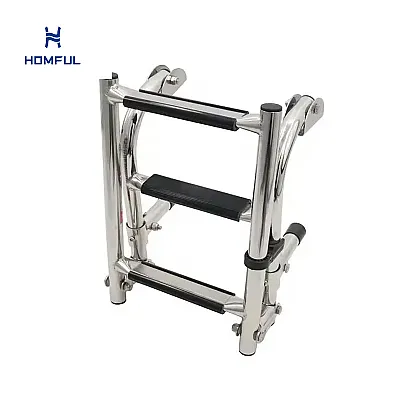 3단계 스테인리스 보트 사다리