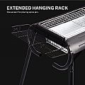 야외용 스테인리스 스틸 이동식 숯불 그릴 - 61C23V