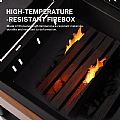 보관 랙이 있는 휴대용 숯불 BBQ 그릴 - 61C23W