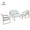 흰색 4인용 야외 알루미늄 소파 세트 - 11C11J
