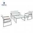 흰색 4인용 야외 알루미늄 소파 세트 - 11C11J