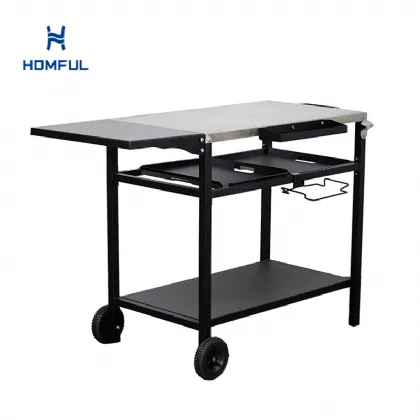 철제 야외 주방 (바퀴 2개 장착)