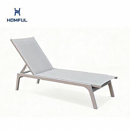 알루미늄 텍스타일렌 조절식 라운지 체어