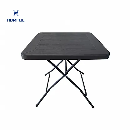 도매 원목 무늬 정사각 접이식 테이블