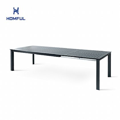 알루미늄 버터플라이 플립 확장식 다이닝 테이블