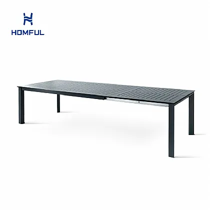 알루미늄 버터플라이 플립 확장식 다이닝 테이블