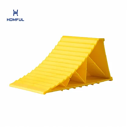 RV 액세서리 2개 세트 HDPE 오렌지 트럭/RV 휠 블록
